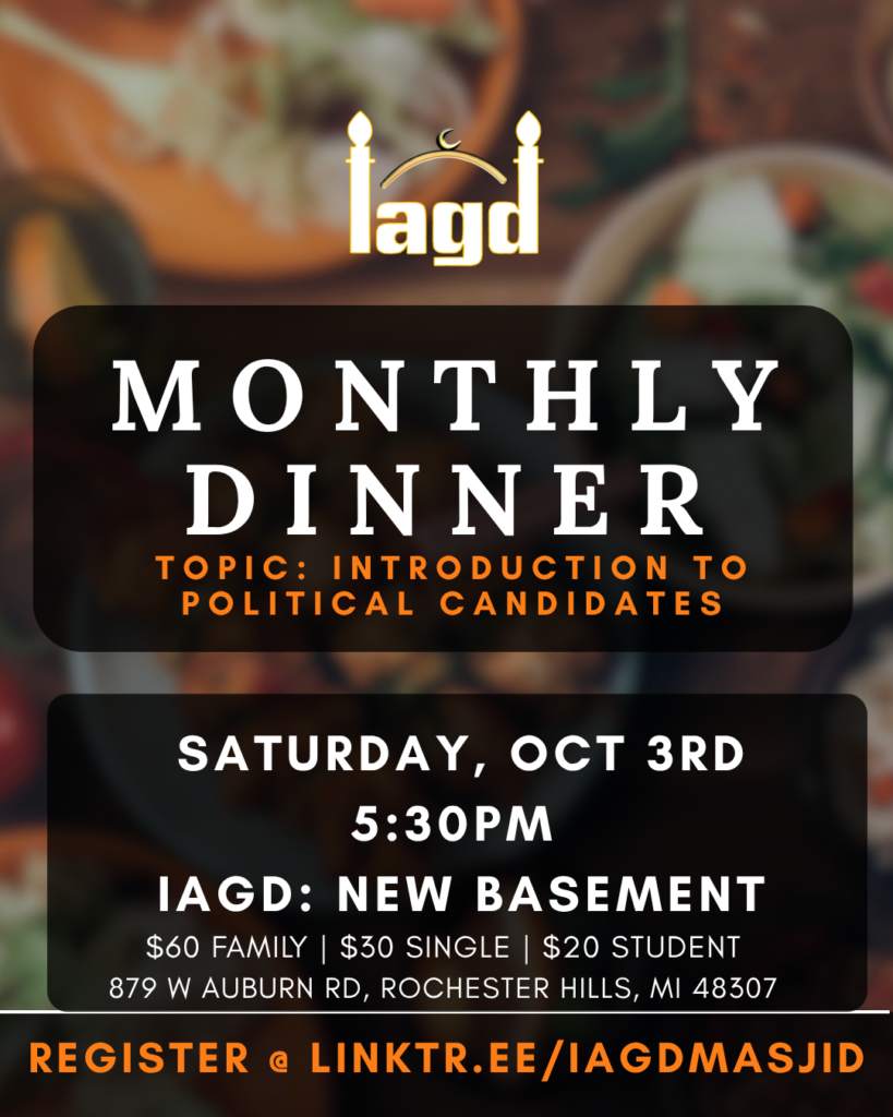 October Monthly Dinner